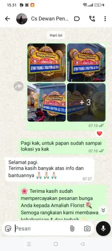 Testimonial Papan Bunga Pernikahan kadudodol