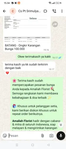 Testimonial Papan Bunga kadudodol