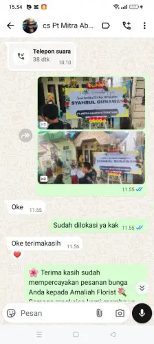 Testimonial Papan Bunga kadudodol