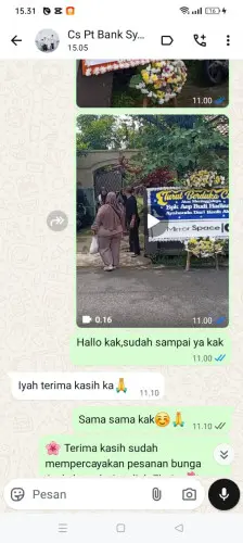 Testimonial Papan Bunga kadudodol